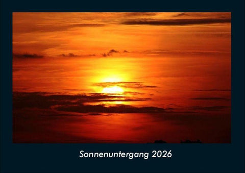 Sonnenuntergang 2026 Fotokalender DIN A4