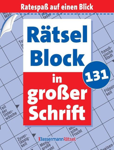 Rätselblock in großer Schrift 131 (5 Exemplare à 2,99 EUR)