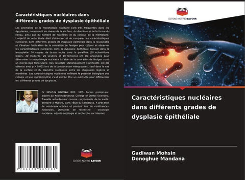 Caractéristiques nucléaires dans différents grades de dysplasie épithéliale
