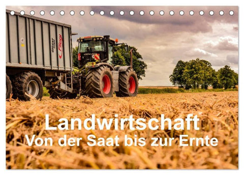 Landwirtschaft - Von der Saat bis zur Ernte (Tischkalender 2026 DIN A5 quer), CALVENDO Monatskalender
