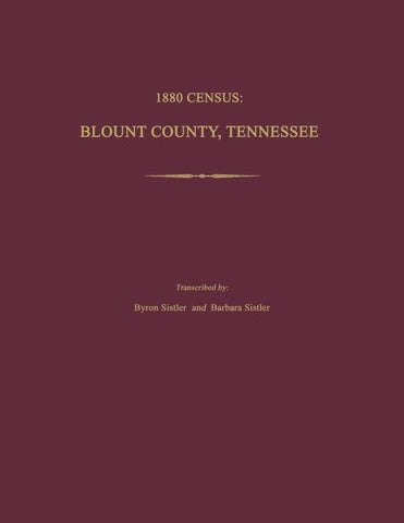 1880 Census, Blount County, Tennessee