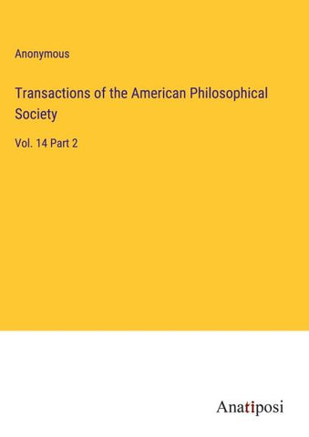 Transactions of the American Philosophical Society