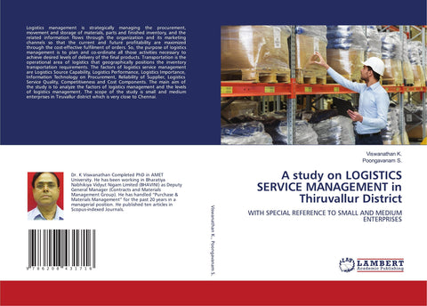 A study on LOGISTICS SERVICE MANAGEMENT in Thiruvallur District