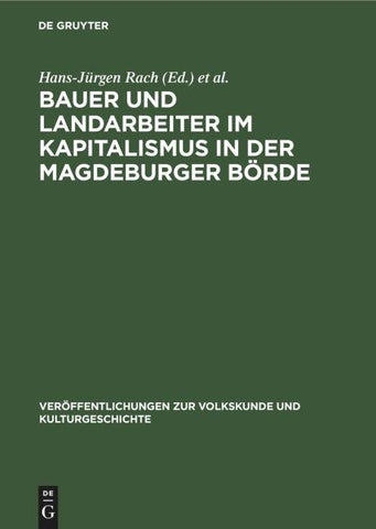 Bauer und Landarbeiter im Kapitalismus in der Magdeburger Börde