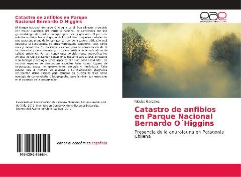 Catastro de anfibios en Parque Nacional Bernardo O´Higgins