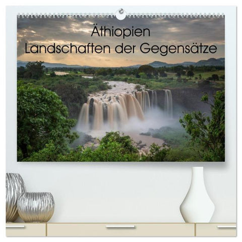 Äthiopien Landschaften der Gegensätze (hochwertiger Premium Wandkalender 2026 DIN A2 quer), Kunstdruck in Hochglanz