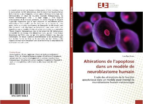 Altérations de l'apoptose dans un modèle de neuroblastome humain