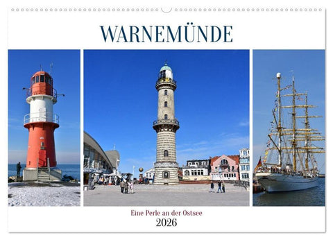 WARNEMÜNDE (Wandkalender 2026 DIN A2 quer), CALVENDO Monatskalender