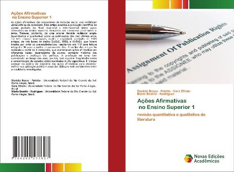 Ações Afirmativas no Ensino Superior 1