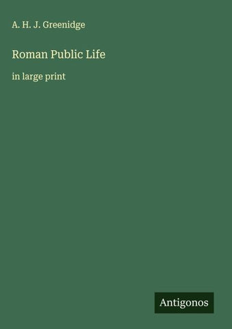 Roman Public Life