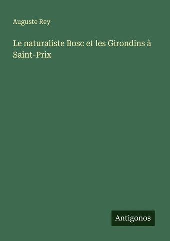 Le naturaliste Bosc et les Girondins à Saint-Prix