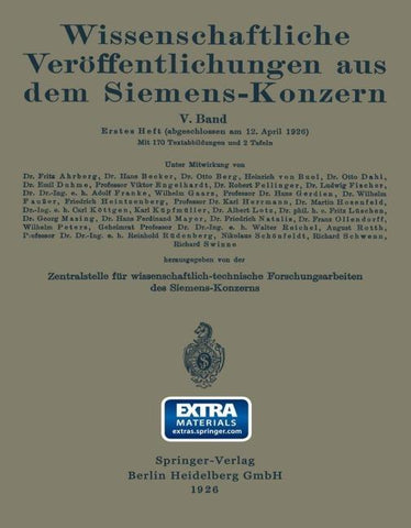 Wissenschaftliche Veröffentlichungen aus dem Siemens-Konzern