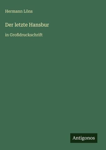 Der letzte Hansbur