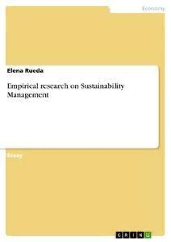 Empirical research on Sustainability Management