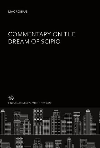Macrobius Commentary on the Dream of Scipio