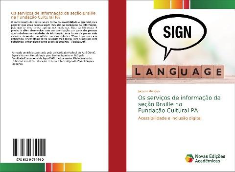 Os serviços de informação da seção Braille na Fundação Cultural PA
