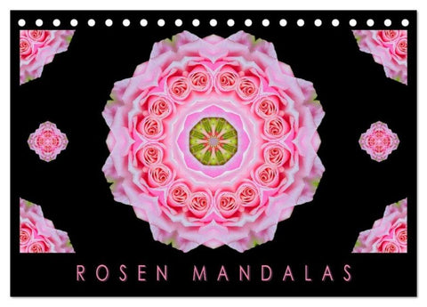 ROSEN MANDALAS (Tischkalender 2027 DIN A5 quer), CALVENDO Monatskalender