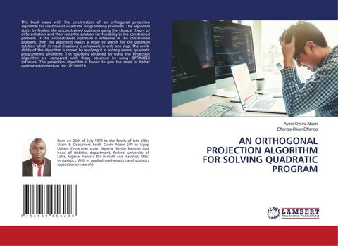 AN ORTHOGONAL PROJECTION ALGORITHM FOR SOLVING QUADRATIC PROGRAM