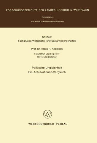 Politische Ungleichheit