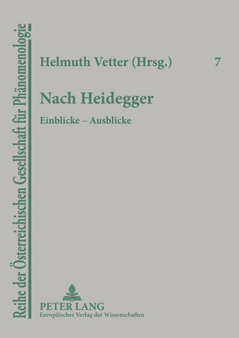 Nach Heidegger
