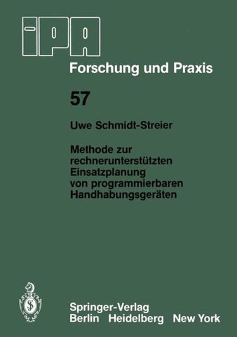 Methode zur rechnerunterstützten Einsatzplanung von programmierbaren Handhabungsgeräten