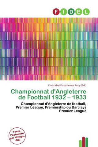 Championnat d'Angleterre de Football 1932 - 1933