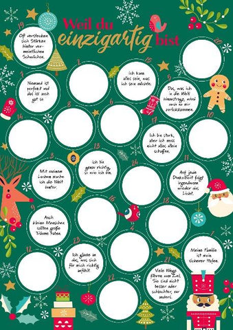 Weil du einzigartig bist – Der Rubbel-Adventskalender für Mädchen