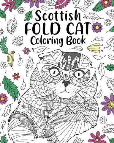 Scottish Fold Cat Coloring Book