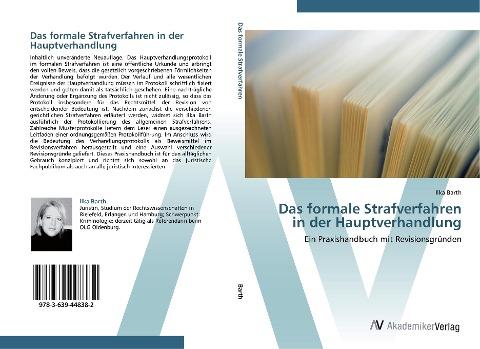 Das formale Strafverfahren in der Hauptverhandlung
