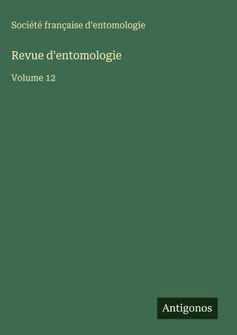Revue d'entomologie