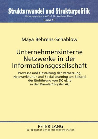 Unternehmensinterne Netzwerke in der Informationsgesellschaft