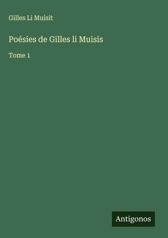 Poésies de Gilles li Muisis
