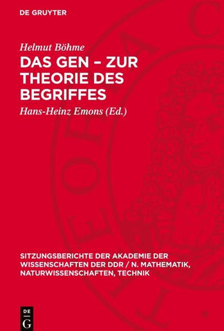Das Gen – Zur Theorie des Begriffes