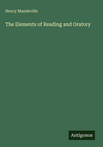 The Elements of Reading and Oratory
