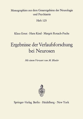 Ergebnisse der Verlaufsforschung bei Neurosen