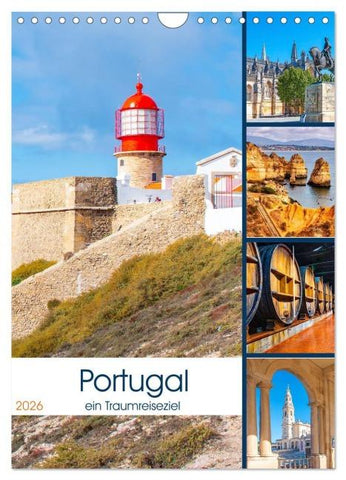 Portugal - ein Traumreiseziel (Wandkalender 2026 DIN A4 hoch), CALVENDO Monatskalender