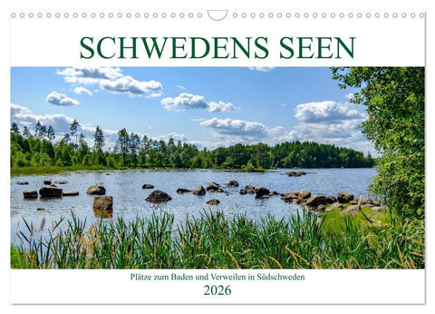 Schwedens Seen (Wandkalender 2026 DIN A3 quer), CALVENDO Monatskalender