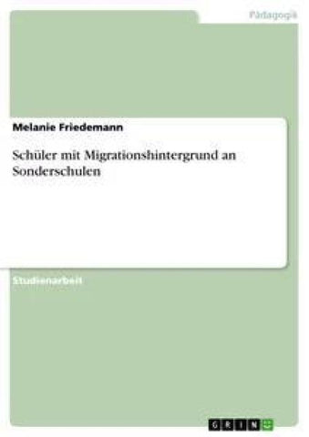 Schüler mit Migrationshintergrund an Sonderschulen