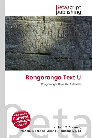 Rongorongo Text U