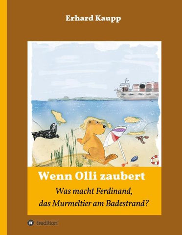 Was macht denn Ferdinand, das Murmeltier am Badestrand?