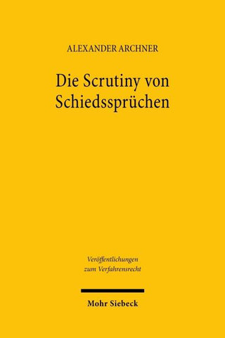 Die Scrutiny von Schiedssprüchen