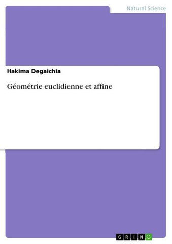 Géométrie euclidienne et affine