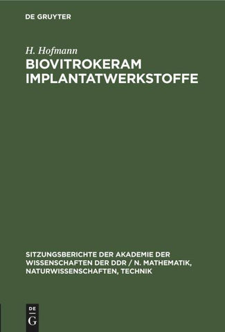 Biovitrokeram Implantatwerkstoffe