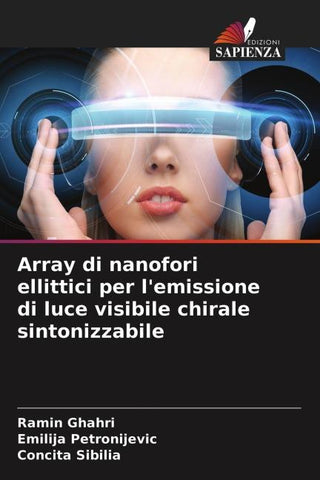 Array di nanofori ellittici per l'emissione di luce visibile chirale sintonizzabile