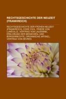 Rechtsgeschichte der Neuzeit (Frankreich)
