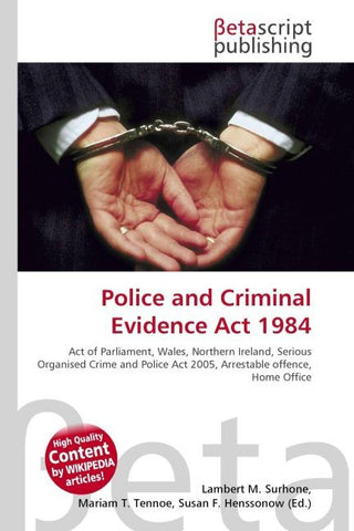 Police and Criminal Evidence Act 1984