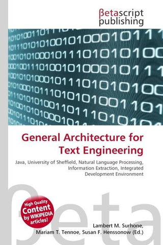 General Architecture for Text Engineering