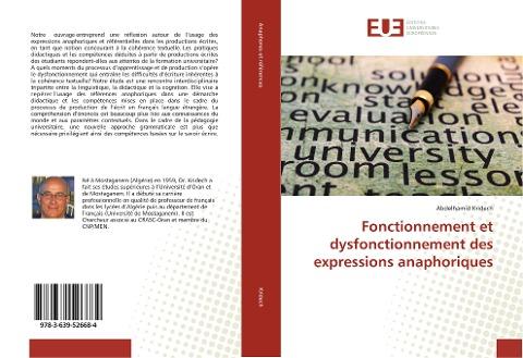 Fonctionnement et dysfonctionnement des expressions anaphoriques