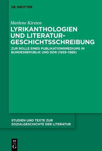 Lyrikanthologien und Literaturgeschichtsschreibung