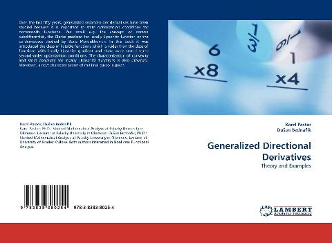 Generalized Directional Derivatives